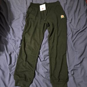 Badgley Mischka Pants Womens Medium Black Sweatpant Jogger Active Drawstring NEW